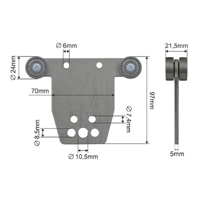 Ролик стойки HESTAL BPE.5027