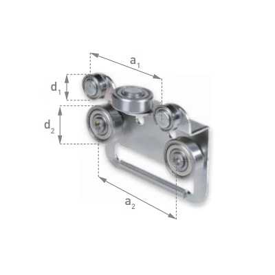 Боковые ролики тента для шторной крыши BOZAMET BCSLS