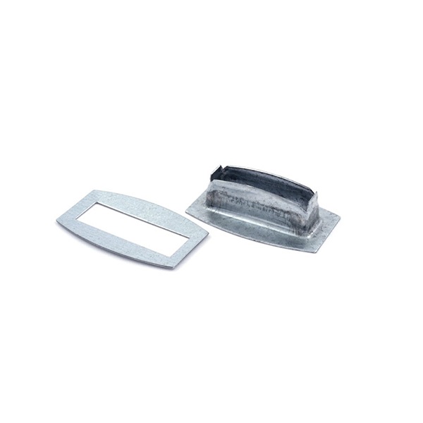 Люверс прямоугольный оцинкованный 38х8 (05.38)