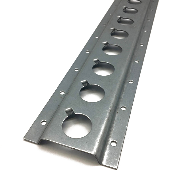 Рейка такелажная стальная оцинкованная с круглыми отверстиями 3м