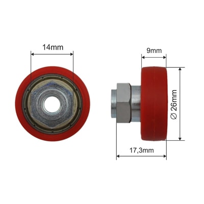 Ролик для сдвижных крыш 68.KOVSW.025
