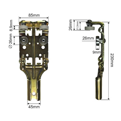 Каретка сдвижной крыши BPE.6002