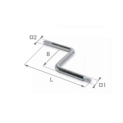 Ключ четырехгранный для натяжителя (рукоятка) 99.130-5