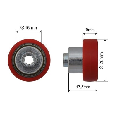 Ролик для сдвижных крыш 68.VSW.019
