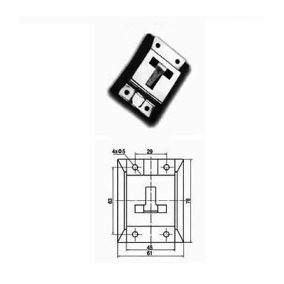 Фиксатор ворот Т-образный — 11003