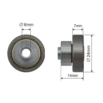 Ролик для сдвижных крыш 68.X.022