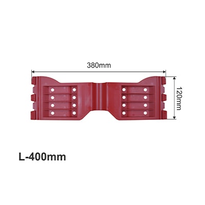 Пластина 400 мм (красная) BPE.6015