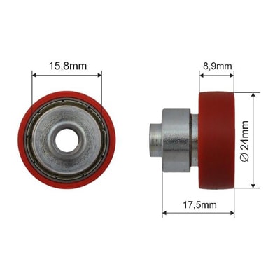 Ролик для сдвижных крыш 68.KK.021