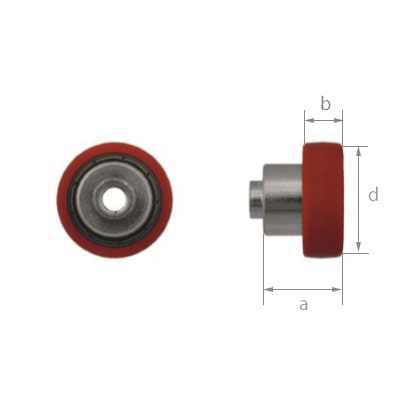 Ролик для сдвижных крыш 68.T.016