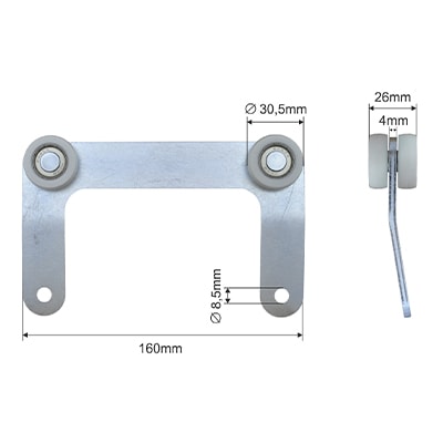 Ролик стойки SCHMITZ BPE.5010