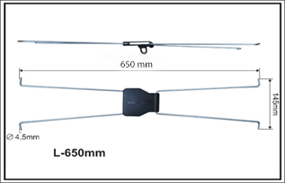 Пластина металлическая 650 мм BPE.6014