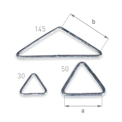 Треугольники оцинкованные 30 / 50 / 145