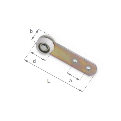 Ролики с ободом для профиля ЕДСХА 57.10.xx