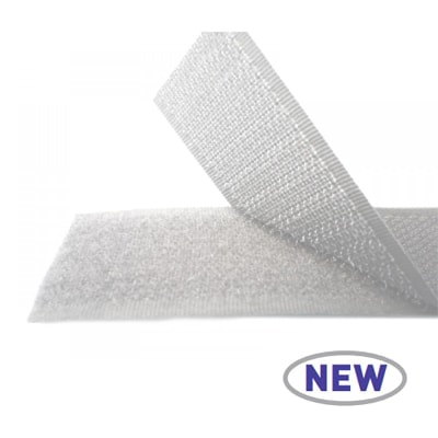 Контактная лента (липучка) самоклеящаяся b=50, белый