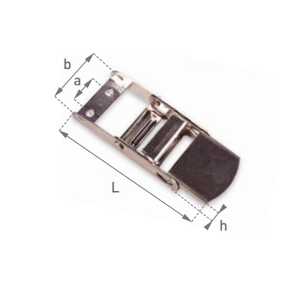 Замок для ремня натяжения, оцинкованный (53.00)