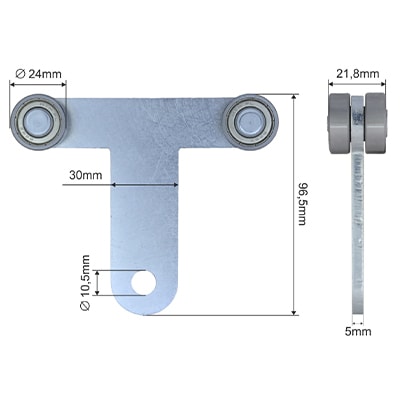 Ролик стойки KRONE BPE.5002