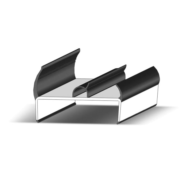 Резинопластиковый уплотнитель для ворот фургонов 85мм