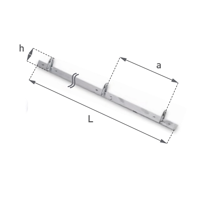 Бортовая полоса со скобами 16.240