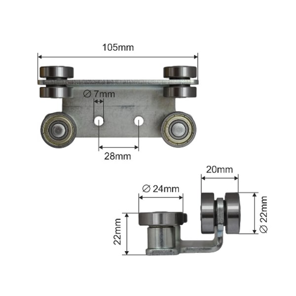 Ролик шторной крыши BPE.5043