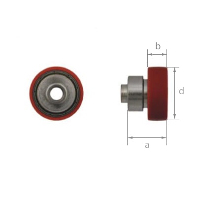 Ролик для сдвижных крыш 68.T.017