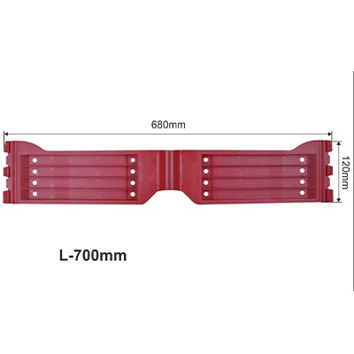 Пластина 700 мм (красная) BPE.6020