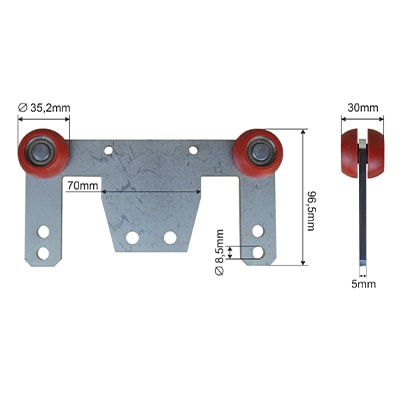 Ролик стойки BPE.5025 (Kogel)
