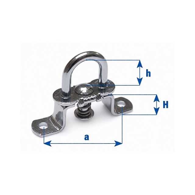 Скоба с пластиной поворотная (СП-10), 400шт