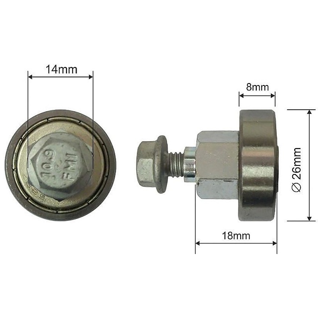 Ролик для сдвижных крыш KOGEL 68.K.004