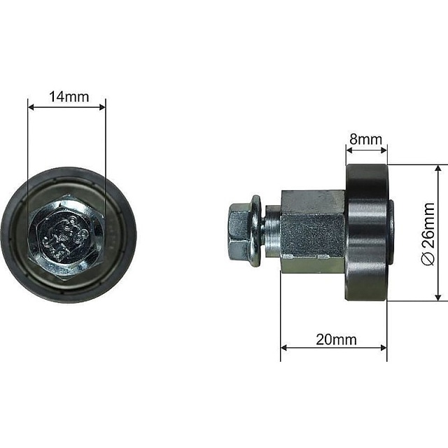 Ролик для сдвижных крыш KOGEL 68.BT.007
