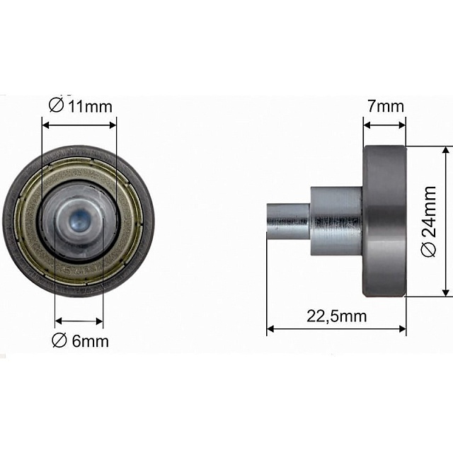 Ролик для сдвижных крыш  CSMAX 68.CSM.012