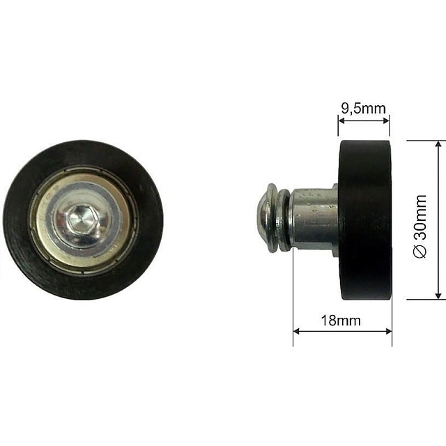 Ролик для сдвижных крыш TSE 68.T.002