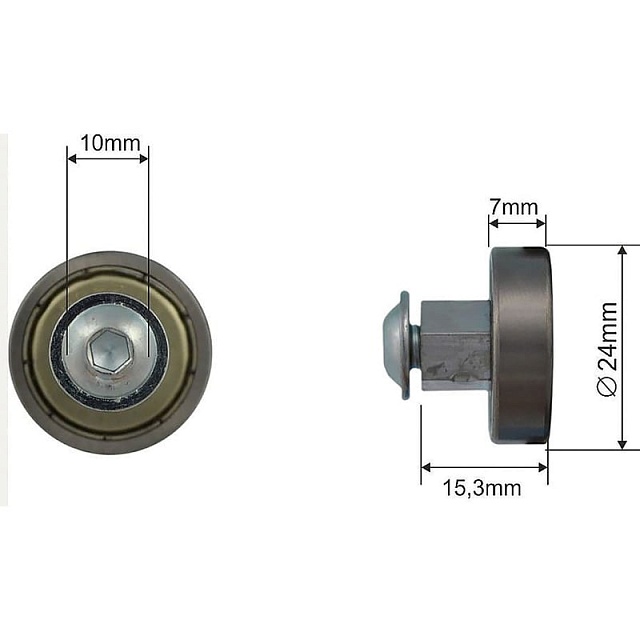 Ролик для сдвижных крыш TSE 68.ELP.011