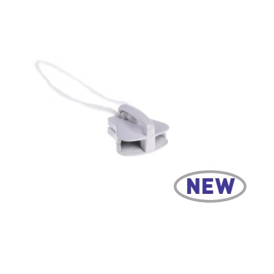 Бегунок для молнии односторонний, белый (58.10.15.1.5)