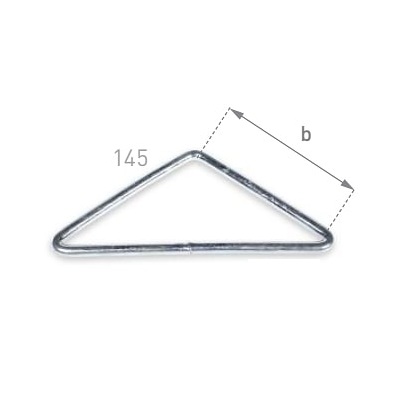 Треугольник оцинкованный 145