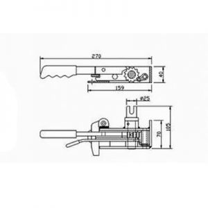 Механизм натяжки тента 11001P, 11002L