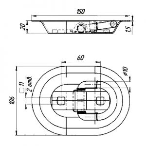 Кольцо крепления груза (люверс) L92.1